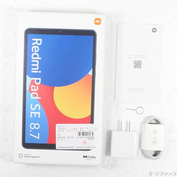 〔中古〕XIAOMI Redmi Pad SE 8.7 64GB グラファイトグレー Wi-Fi〔295-ud〕 |  | 04