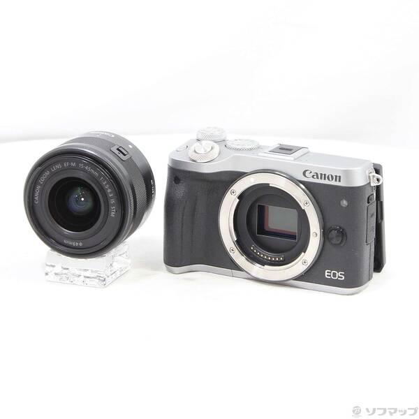 〔中古〕Canon(キヤノン) EOS M6 EF-M15-45 IS STM レンズキット シルバー〔262-ud〕 | 