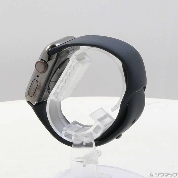 〔中古〕Apple(アップル) Apple Watch Series 9 GPS + Cellular 41mm グラファイトステンレススチールケース ミッドナイトスポーツバンド〔348-ud〕 |  | 01