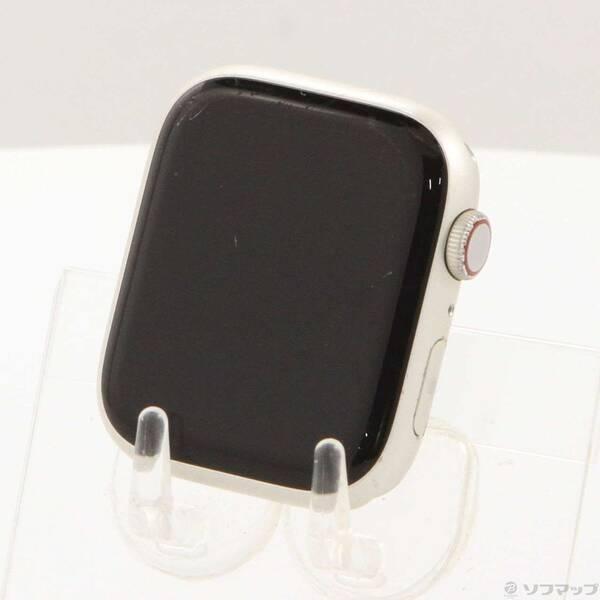 〔中古〕Apple(アップル) Apple Watch Series 8 GPS + Cellular 45mm スターライトアルミニウムケース バンド無し〔352-ud〕 | 
