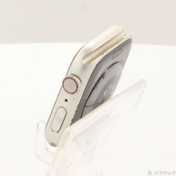 〔中古〕Apple(アップル) Apple Watch Series 8 GPS + Cellular 45mm スターライトアルミニウムケース バンド無し〔352-ud〕 |  | 01