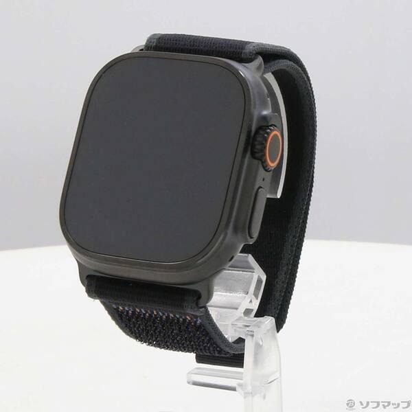 〔中古〕Apple(アップル) 〔展示品〕 Apple Watch Ultra 2 GPS + Cellular 49mm ブラックチタニウムケース ブラックトレイルループ〔349-ud〕 | 