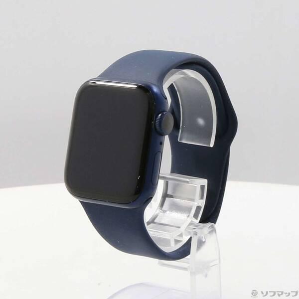 〔中古〕Apple(アップル) Apple Watch Series 6 GPS 40mm ブルーアルミニウムケース ディープネイビースポーツバンド〔377-ud〕 | 