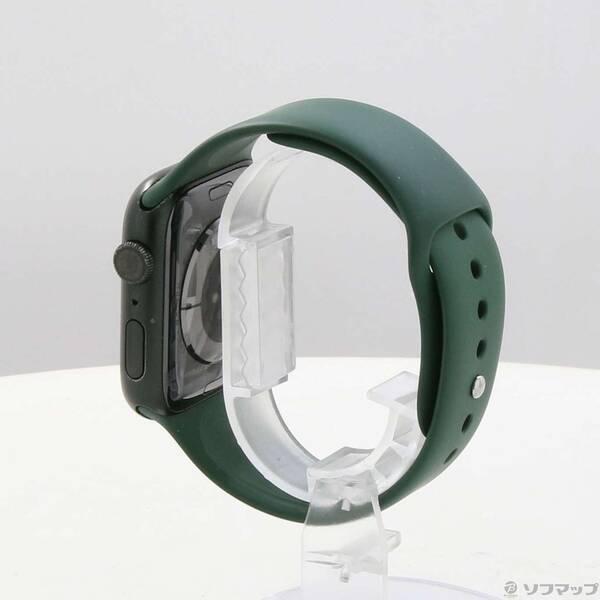 〔中古〕Apple(アップル) Apple Watch Series 7 GPS 45mm グリーンアルミニウムケース クローバースポーツバンド〔258-ud〕 |  | 01