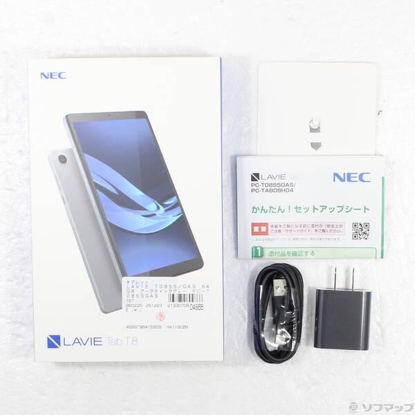 中古〕NEC(エヌイーシー) LAVIE T0855／GAS 64GB アークティックグレー