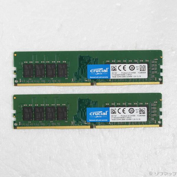 〔中古〕288P PC4-21300 DDR4-2666 32GB 16GB×2枚組〔377-ud〕 | 