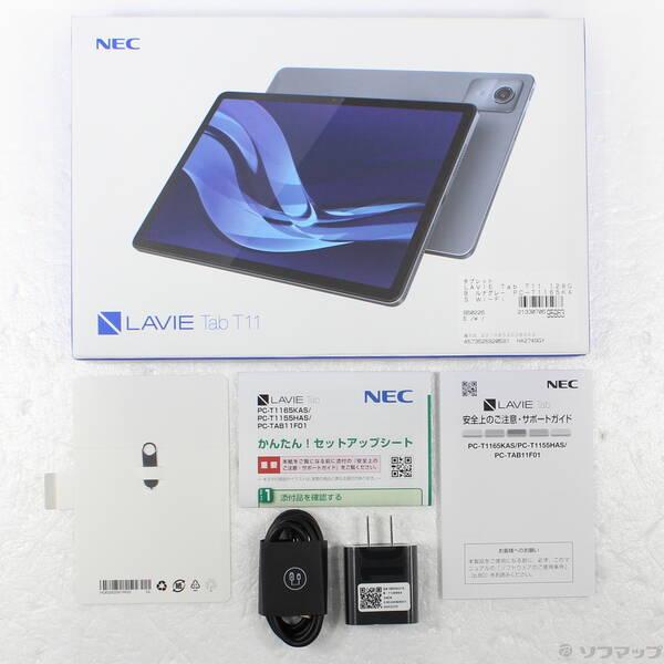 中古〕NEC(エヌイーシー) 〔展示品〕 LAVIE Tab T11 128GB ルナグレー