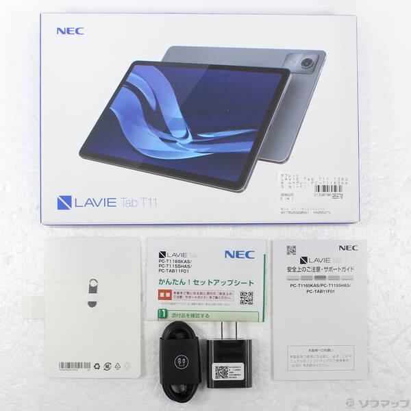 中古〕NEC(エヌイーシー) 〔展示品〕 LAVIE Tab T11 128GB ルナグレー 