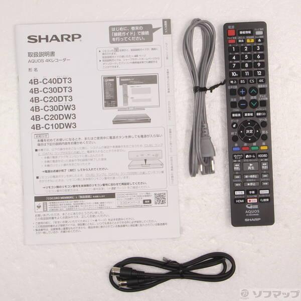 〔中古〕SHARP(シャープ) 〔中古品〕 ブルーレイレコーダー AQUOSブルーレイ 4B-C20DW3 ［2TB ／2番組同時録画 ／BS・CS 4Kチューナー内蔵］〔198-ud〕 |  | 04