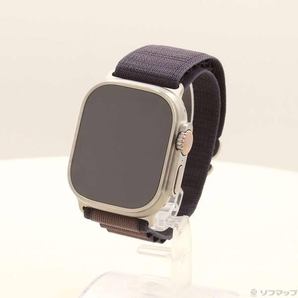 〔中古〕Apple(アップル) Apple Watch Ultra 2 GPS + Cellular 49mm チタニウムケース インディゴアルパインループ〔352-ud〕 | 