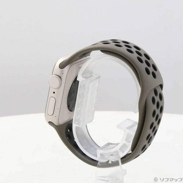 〔中古〕Apple(アップル) Apple Watch SE 第2世代 GPS 40mm スターライトアルミニウムケース オリーブグレー／ブラックNikeスポーツバンド〔352-ud〕 |  | 01