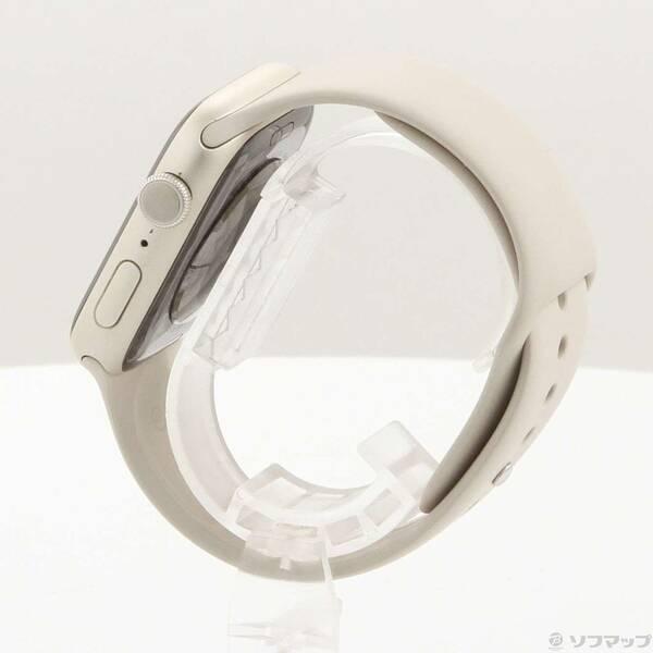 〔中古〕Apple(アップル) Apple Watch Series 8 GPS 45mm スターライトアルミニウムケース スターライトスポーツバンド〔262-ud〕 |  | 01