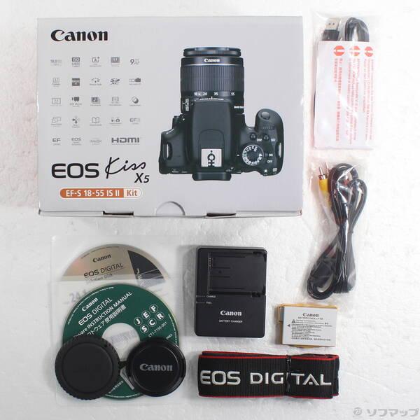 〔中古〕Canon(キヤノン) EOS Kiss X5 EF-S18-55 IS II レンズキット ブラック〔262-ud〕 |  | 05