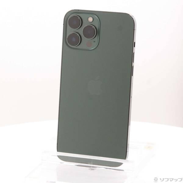 〔中古〕Apple(アップル) iPhone13 Pro Max 128GB アルパイングリーン MNCU3J／A SIMフリー〔276-ud〕 | 
