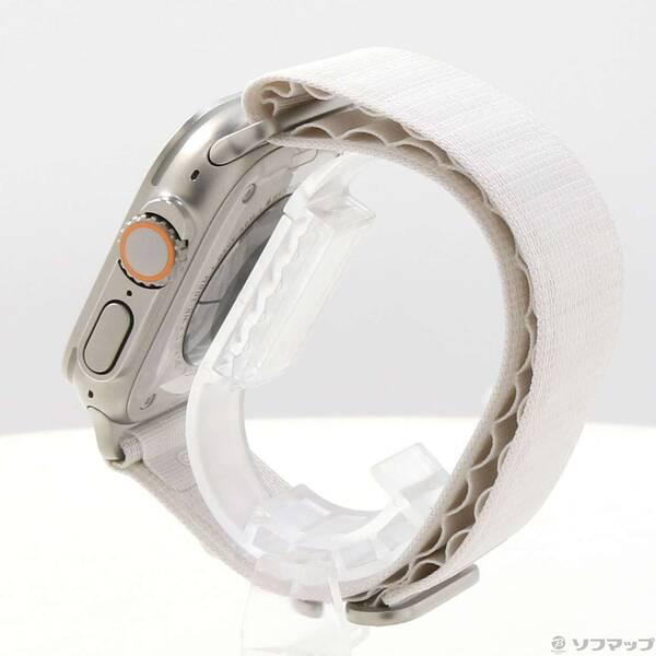 〔中古〕Apple(アップル) Apple Watch Ultra GPS + Cellular 49mm チタニウムケース スターライトアルパインループ〔349-ud〕 |  | 01