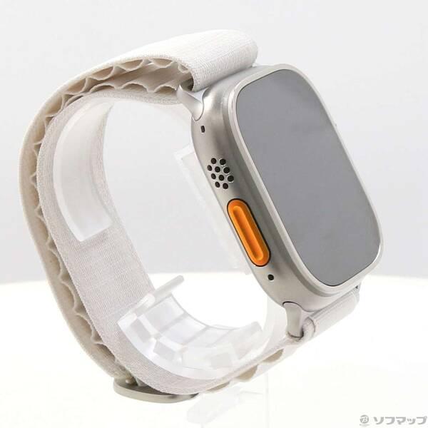 〔中古〕Apple(アップル) Apple Watch Ultra GPS + Cellular 49mm チタニウムケース スターライトアルパインループ〔349-ud〕 |  | 03