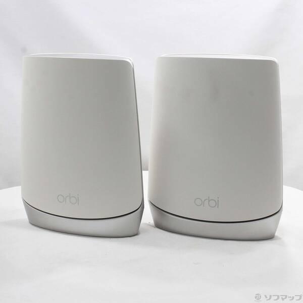 〔中古〕NETGEAR(ネットギア) Orbi WiFi 6 Mini AX4200トライバンドメッシュWiFiシステム スターターキット 2台セット〔262-ud〕 | 