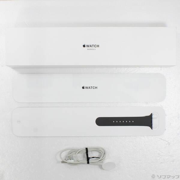 〔中古〕Apple(アップル) Apple Watch Series 3 GPS 42mm スペースグレイアルミニウムケース グレイスポーツバンド〔198-ud〕 |  | 04