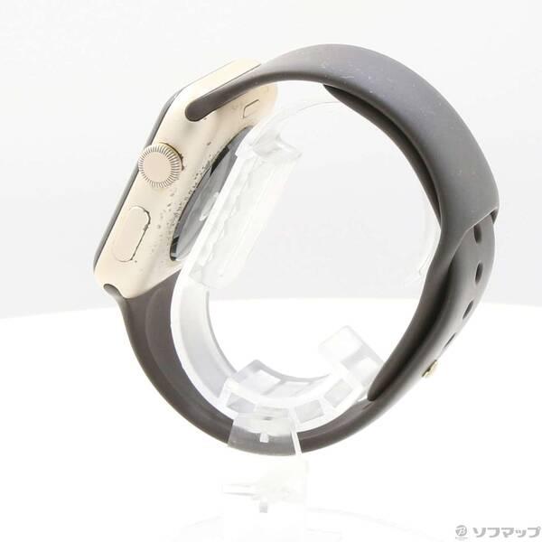 〔中古〕Apple(アップル) Apple Watch Series 2 42mm ゴールドアルミニウムケース ココアスポーツバンド〔247-ud〕 |  | 01