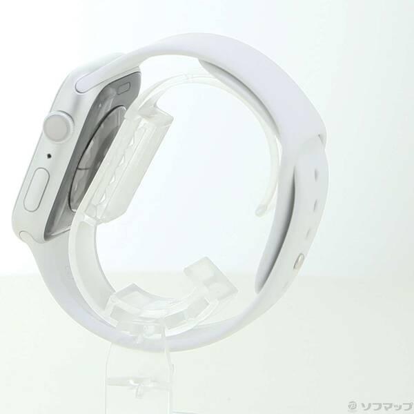 〔中古〕Apple(アップル) Apple Watch Series 8 GPS 45mm シルバーアルミニウムケース ホワイトスポーツバンド〔348-ud〕 |  | 01