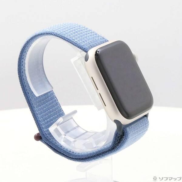 〔中古〕Apple(アップル) Apple Watch SE 第2世代 GPS 40mm スターライトアルミニウムケース ウインターブルースポーツループ〔262-ud〕 |  | 03