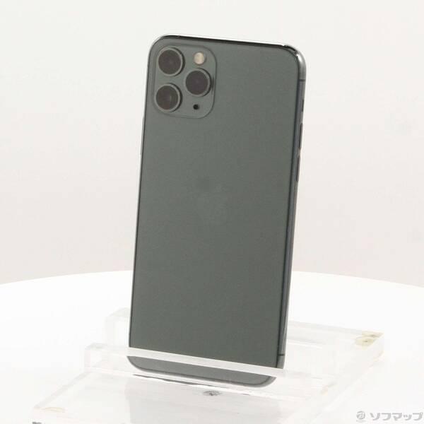〔中古〕Apple(アップル) iPhone11 Pro 64GB ミッドナイトグリーン MWC62J／A SIMフリー〔297-ud〕 | 