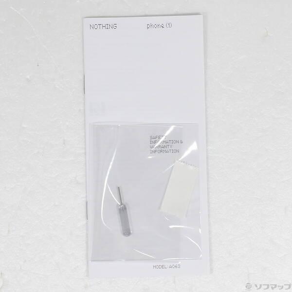 〔中古〕Nothing Phone(1) 128GB ブラック A10400011 SIMフリー〔198-ud〕 |  | 04