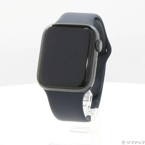 〔中古〕Apple(アップル) Apple Watch SE 第1世代 GPS 44mm スペースグレイアルミニウムケース ミッドナイトスポーツバンド〔305-ud〕 | 