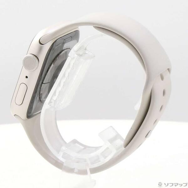 〔中古〕Apple(アップル) Apple Watch Series 9 GPS 45mm スターライトアルミニウムケース スターライトスポーツバンド〔262-ud〕 |  | 01