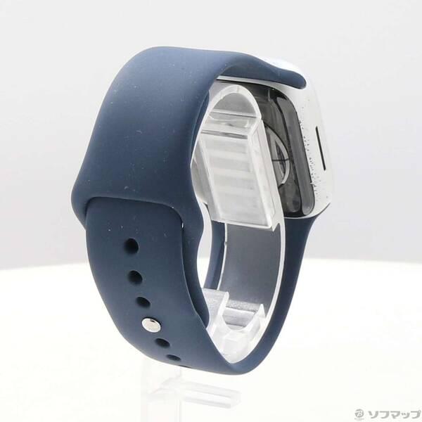 〔中古〕Apple(アップル) Apple Watch Series 9 GPS 41mm シルバーアルミニウムケース ストームブルースポーツバンド〔262-ud〕 |  | 02