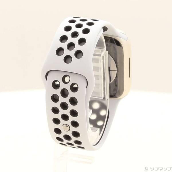 〔中古〕Apple(アップル) Apple Watch Series 7 Nike GPS 41mm スターライトアルミニウムケース ピュアプラチナム／ブラックNikeスポーツバンド〔344-ud〕 |  | 02