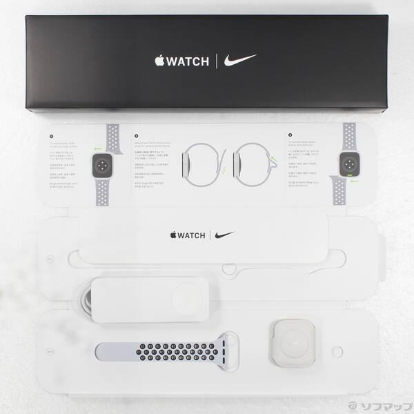 〔中古〕Apple(アップル) Apple Watch Series 7 Nike GPS 41mm スターライトアルミニウムケース ピュアプラチナム／ブラックNikeスポーツバンド〔344-ud〕 |  | 04