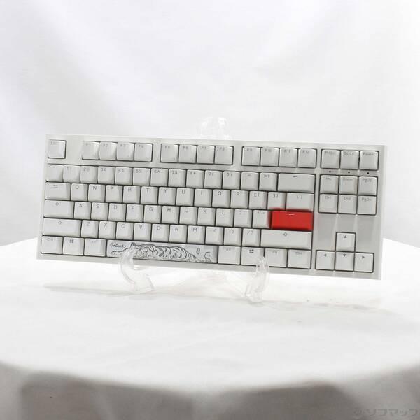 〔中古〕〔展示品〕 Ducky One 2 ピュアホワイト 英語配列 dk-one2-rgb-tkl-pw-silver〔377-ud〕 | 
