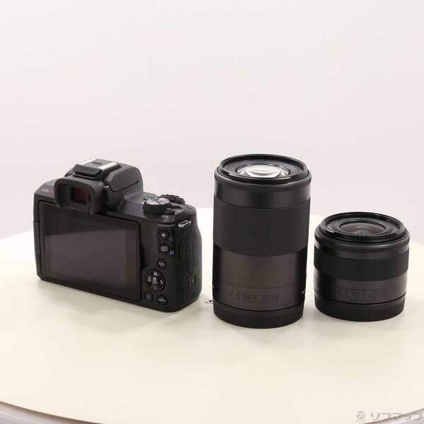 〔中古〕Canon(キヤノン) EOS Kiss M ダブルズームキット ブラック〔348-ud〕 |  | 02