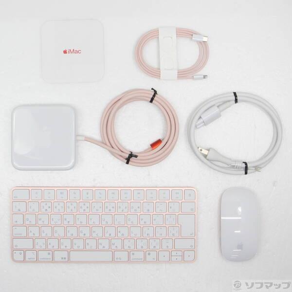 〔中古〕Apple(アップル) iMac 24-inch Mid-2021 MJVA3J／A Apple M1 8コアCPU_7コアGPU 8GB SSD256GB ピンク 〔15.7 Sequoia〕〔258-ud〕 |  | 04