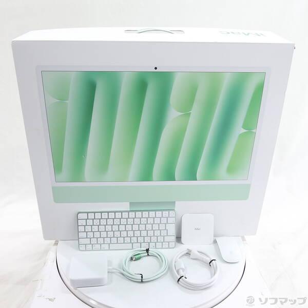 〔中古〕Apple(アップル) iMac 24-inch Late-2024 MWUY3J／A Apple M4 10コアCPU_10コアGPU 16GB SSD256GB グリーン 〔15.7 Sequoia〕〔258-ud〕 |  | 04