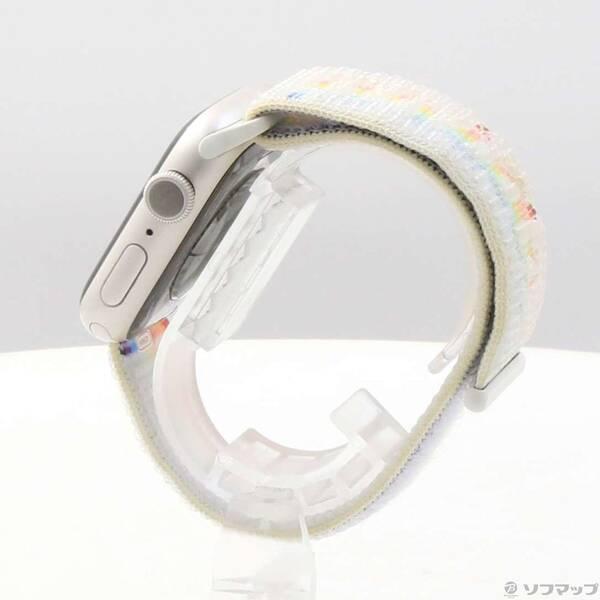 〔中古〕Apple(アップル) Apple Watch Series 7 GPS 41mm スターライトアルミニウムケース プライドエディションスポーツループ〔276-ud〕 |  | 01