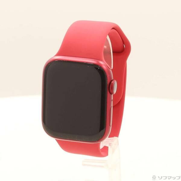 〔中古〕Apple(アップル) Apple Watch Series 7 GPS 45mm (PRODUCT)REDアルミニウムケース (PRODUCT)REDスポーツバンド〔344-ud〕 | 