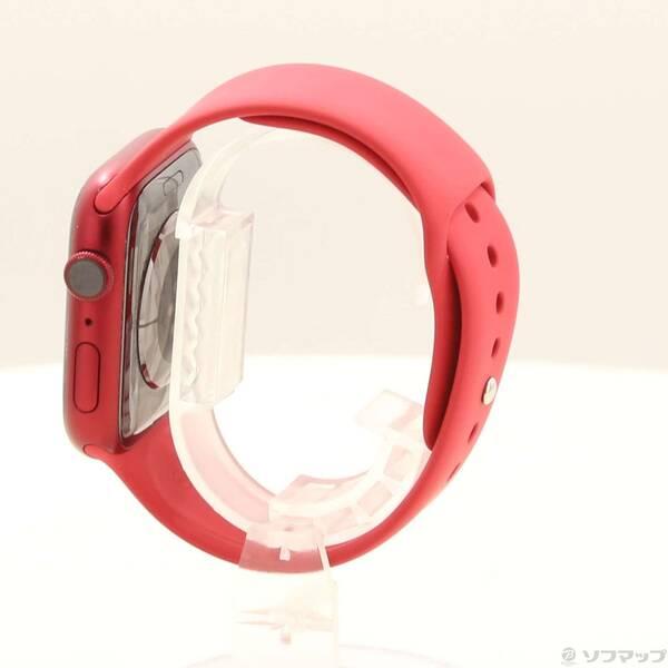 〔中古〕Apple(アップル) Apple Watch Series 7 GPS 45mm (PRODUCT)REDアルミニウムケース (PRODUCT)REDスポーツバンド〔344-ud〕 |  | 01