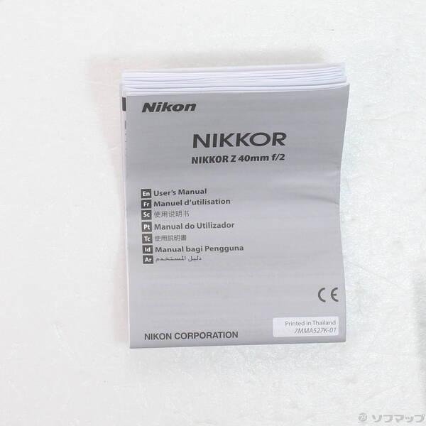 〔中古〕Nikon(ニコン) NIKKOR Z 40mm f／2〔258-ud〕 |  | 04