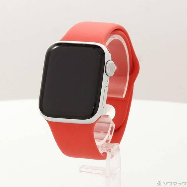 〔中古〕Apple(アップル) Apple Watch Series 6 GPS 40mm シルバーアルミニウムケース レッドスポーツバンド〔352-ud〕 | 