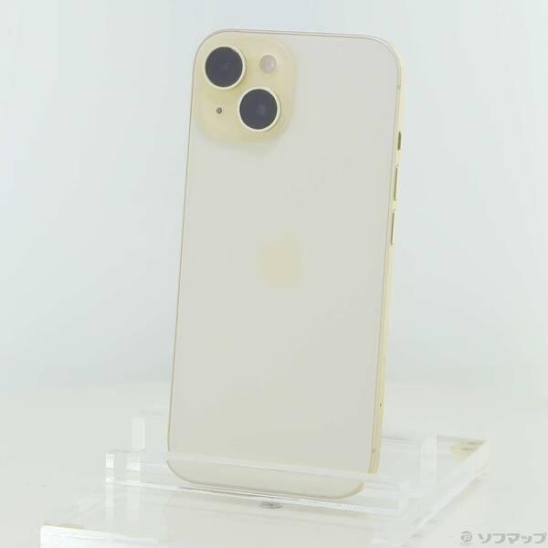 〔中古〕Apple(アップル) iPhone15 256GB イエロー MTMQ3J／A SIMフリー〔262-ud〕 | 