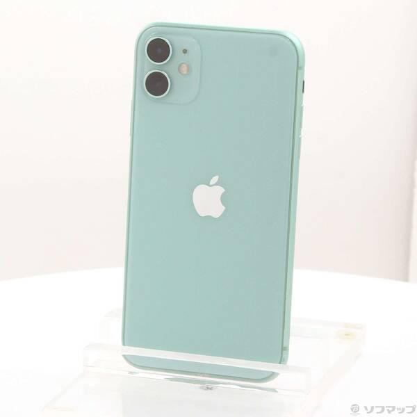〔中古〕Apple(アップル) iPhone11 128GB グリーン MHDN3J／A SIMフリー〔198-ud〕 | 