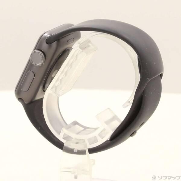 〔中古〕Apple(アップル) Apple Watch Series 3 GPS 38mm スペースグレイアルミニウムケース ブラックスポーツバンド〔198-ud〕 |  | 01
