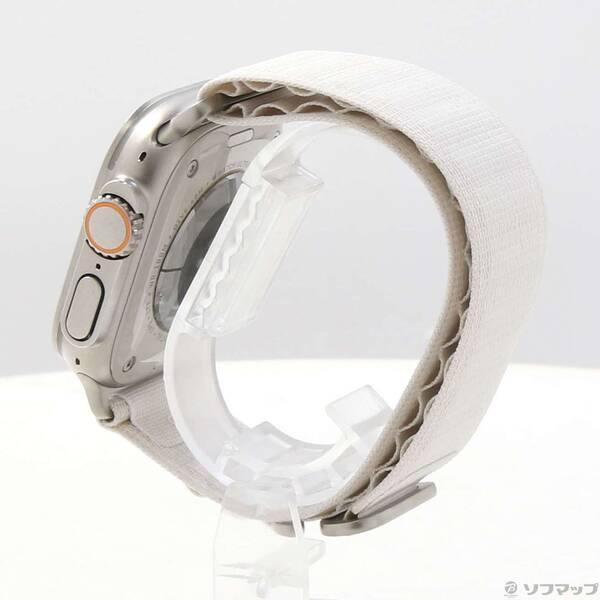 〔中古〕Apple(アップル) Apple Watch Ultra GPS + Cellular 49mm チタニウムケース スターライトアルパインループ〔377-ud〕 |  | 01