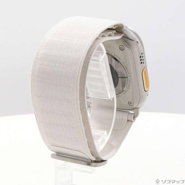〔中古〕Apple(アップル) Apple Watch Ultra GPS + Cellular 49mm チタニウムケース スターライトアルパインループ〔377-ud〕 |  | 02