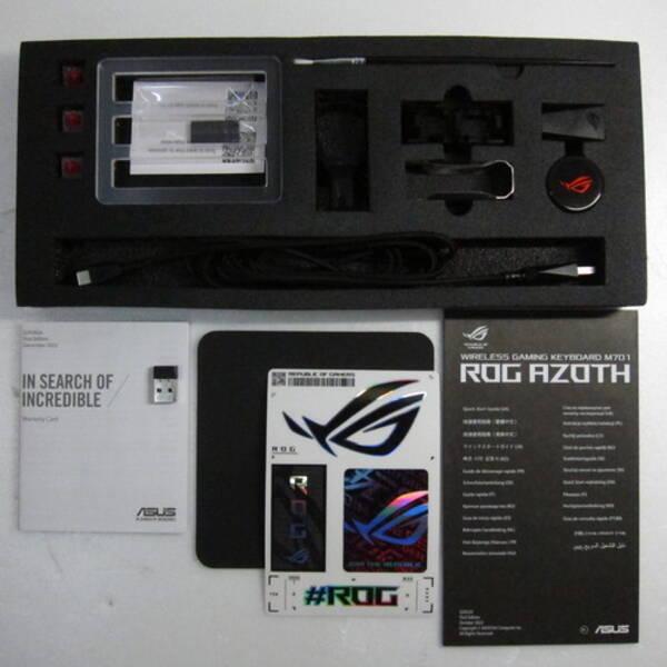 〔中古〕ASUS(エイスース) ROG Azoth M701 ガンメタル 赤軸〔262-ud〕 |  | 01