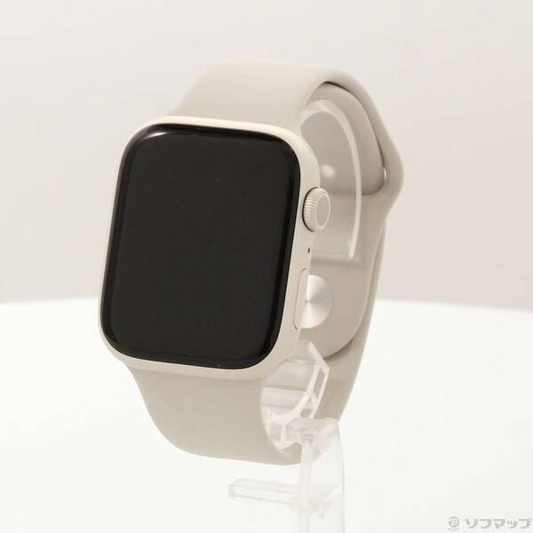 〔中古〕Apple(アップル) Apple Watch Series 8 GPS 45mm スターライトアルミニウムケース スターライトスポーツバンド〔276-ud〕 | 