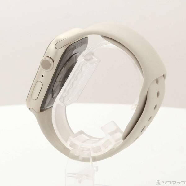 〔中古〕Apple(アップル) Apple Watch Series 8 GPS 45mm スターライトアルミニウムケース スターライトスポーツバンド〔276-ud〕 |  | 01