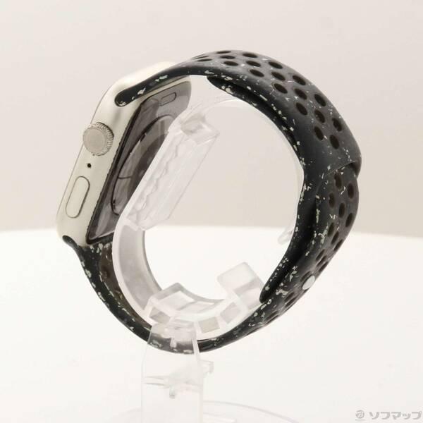 〔中古〕Apple(アップル) Apple Watch Series 9 GPS 45mm スターライトアルミニウムケース ミッドナイトスカイNikeスポーツバンド〔377-ud〕 |  | 01